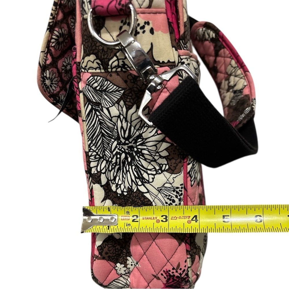 Vera Bradley Quilted Floral Laptop Satchel with Detachable and Adjustable Strap - Picture 10 of 10